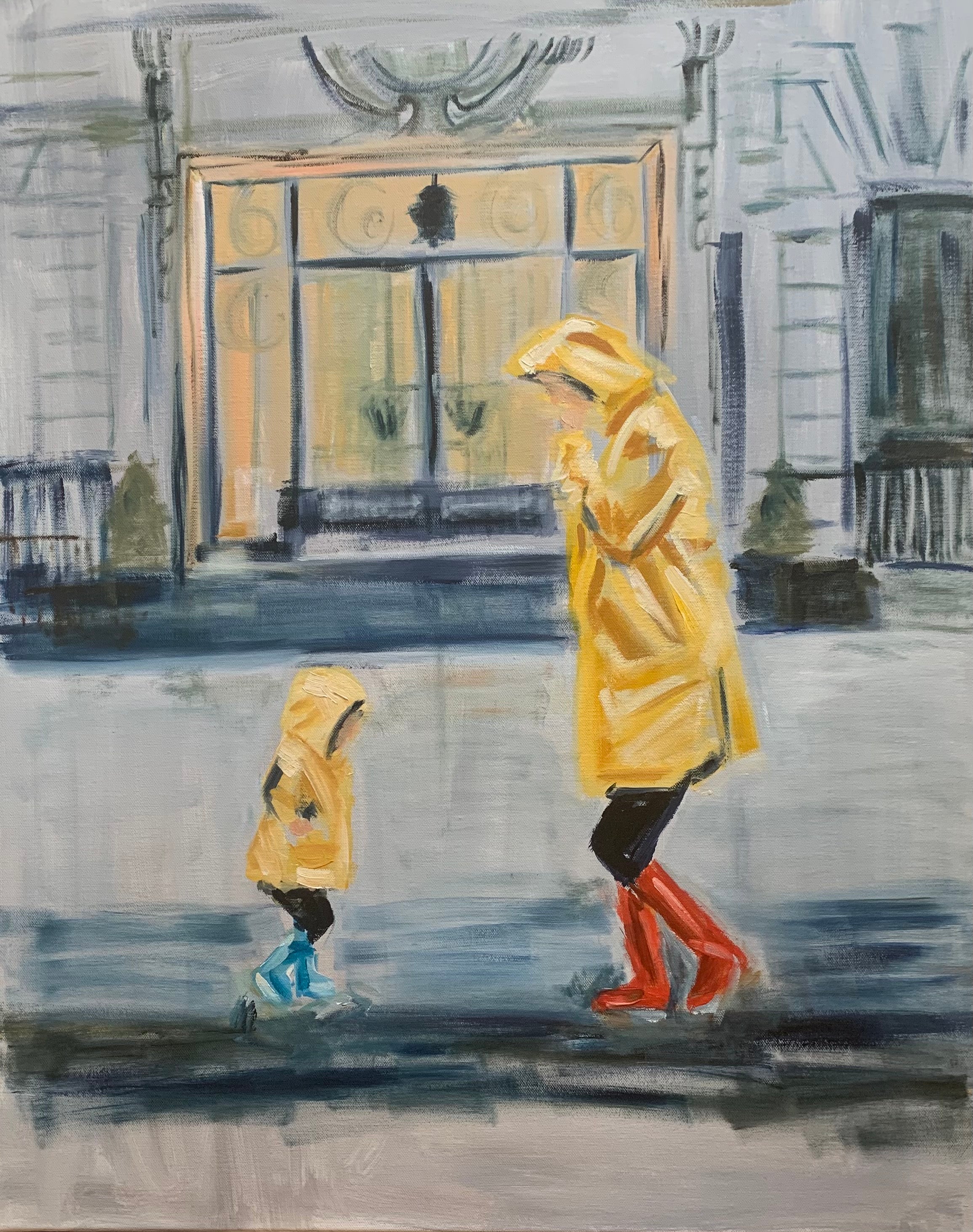 'Stepping into Joy' Original Oil on canvas, Unframed