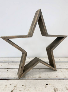 Star Wood Ornament -  Rustic 36cm