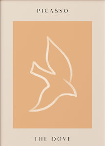 Picasso Dove Abstract Print Poster (Neutral)